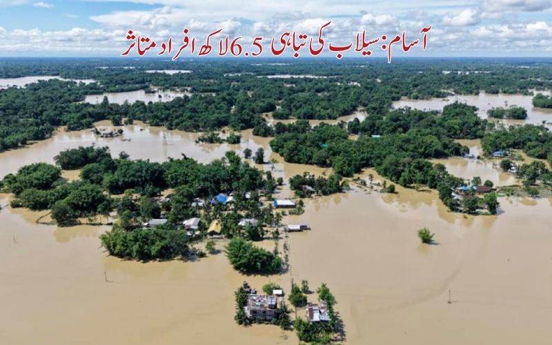 آسام میں سیلاب نے مچا دی  تباہی، 41 افراد ہلاک،ساڑھے 6لاکھ افراد متاثر 